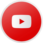 Red YouTube logo with play button